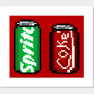 Drinks pixelart Posters and Art